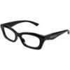 Lunettes de soleil McQ Alexander McQueen AM0474O Cadres Optiques, Noir/Transparent, 52 mm