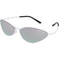 Lunettes sur Grenoble : Lunettes de soleil Balenciaga BB0350S Lunettes de soleil, Argent/Argent, 68 mm Argent&eacute;