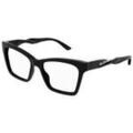 Lunettes sur Grenoble : Lunettes de soleil Balenciaga BB0210O Cadres Optiques, Noir/Transparent, 53 mm