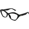 Lunettes de soleil Balenciaga BB0341O Cadres Optiques, Noir/Transparent, 56 mm