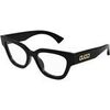 Lunettes de soleil Gucci GG1837O Cadres Optiques, Noir/Transparent, 51 mm