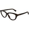 Lunettes de soleil Bottega Veneta BV1366O Cadres Optiques, Havana/Transparent, 53 mm