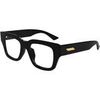 Lunettes de soleil Bottega Veneta BV1361O Cadres Optiques, Noir/Transparent, 50 mm
