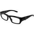 Lunettes de soleil Balenciaga BB0411O Cadres Optiques, Noir/Transparent, 53 mm