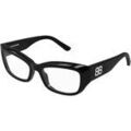 Lunettes sur Grenoble : Lunettes de soleil Balenciaga BB0399O Cadres Optiques, Noir/Transparent, 55 mm