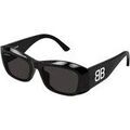 Lunettes de soleil Balenciaga BB0397SA Lunettes de soleil, Noir/Gris, 54 mm Grenoble