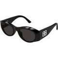 Lunettes sur Grenoble : Lunettes de soleil Balenciaga BB0396SK Lunettes de soleil, Noir/Gris, 55 mm