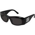 Lunettes sur Grenoble : Lunettes de soleil Balenciaga BB0395S Lunettes de soleil, Noir/Gris, 60 mm
