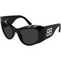 Lunettes sur Grenoble : Lunettes de soleil Balenciaga BB0393S Lunettes de soleil, Noir/Gris, 57 mm