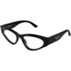 Lunettes de soleil Balenciaga BB0391O Cadres Optiques, Noir/Transparent, 56 mm