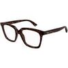 Lunettes de soleil McQ Alexander McQueen AM0513O Cadres Optiques, Havana/Transparent, 53 mm