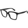Lunettes de soleil McQ Alexander McQueen AM0513O Cadres Optiques, Noir/Transparent, 53 mm