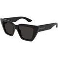 Lunettes de soleil McQ Alexander McQueen AM0507S Lunettes de soleil, Noir/Gris, 52 mm Grenoble