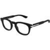 Lunettes de soleil McQ Alexander McQueen AM0498O Cadres Optiques, Noir/Transparent, 48 mm