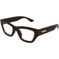 Lunettes de soleil Bottega Veneta BV1360O Cadres Optiques, Havana/Transparent, 49 mm Grenoble