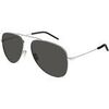 Lunettes de soleil Saint Laurent SL 800 Lunettes de soleil, Argent/Gris, 59 mm Argent&eacute;