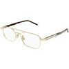 Lunettes de soleil Saint Laurent SL 780 Cadres Optiques, Or/Transparent, 52 mm Dor&eacute;