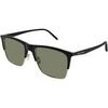 Lunettes de soleil Saint Laurent SL 768 Lunettes de soleil, Noir/Vert, 57 mm