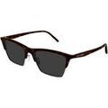 Lunettes sur Grenoble : Lunettes de soleil Saint Laurent SL 767 Lunettes de soleil, Havana/Gris, 55 mm