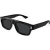 Lunettes de soleil Saint Laurent SL 762 Lunettes de soleil, Noir/Noir, 55 mm