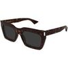 Lunettes de soleil Saint Laurent SL 810 Lunettes de soleil, Havana/Gris, 55 mm