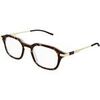 Lunettes de soleil Gucci GG1891O Cadres Optiques, Havana/Transparent, 49 mm