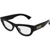 Lunettes de soleil Gucci GG1836O Cadres Optiques, Noir/Transparent, 51 mm