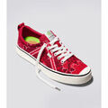 Baskets basses Cariuma OCA Low toile rouge imprim&eacute; bandana Rouge
