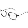 Lunettes de soleil Montblanc MB0358O Cadres Optiques, Noir/Transparent, 51 mm