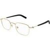 Lunettes de soleil Montblanc MB0389O Cadres Optiques, Or/Transparent, 52 mm Dor&eacute;