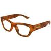 Lunettes de soleil Bottega Veneta BV1360O Cadres Optiques, Havana/Transparent, 49 mm