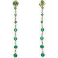 Boucles d'oreille sur Grenoble : Boucles oreilles Orusbijoux Boucles D'oreilles Argent Dor&eacute;e Longue Cascade Pierre Onyx Dor&eacute;