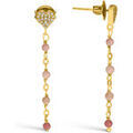 Boucles d'oreille sur Grenoble : Boucles oreilles Orusbijoux Boucles D'oreilles Argent Dor&eacute; Pendantes C?ur Pierres Dor&eacute;