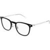 Lunettes de soleil Montblanc MB0393ON Cadres Optiques, Noir/Transparent, 51 mm