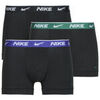 Boxers Nike EDAY COTTON STRETCH TRUNK 3PK Noir