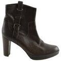 Bottes femme sur Grenoble : Bottines Stuart Weitzman Talons en cuir marron