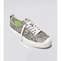 Chaussures de Skate Cariuma OCA Low cuir imprim&eacute; serpent Gris