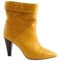 Bottines Bash Boots en cuir jaune Bottes femme sur Grenoble : Bottines Bash Boots en cuir jaune