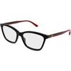 Lunettes de soleil Gucci GG1989O Cadres Optiques, Noir/Transparent, 56 mm