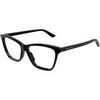 Lunettes de soleil Bottega Veneta BV1421O Cadres Optiques, Noir/Transparent, 55 mm