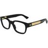 Lunettes de soleil Bottega Veneta BV1403O Cadres Optiques, Noir/Transparent, 52 mm