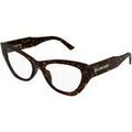 Lunettes sur Grenoble : Lunettes de soleil Balenciaga BB0449O Cadres Optiques, Havana/Transparent, 55 mm