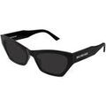 Lunettes sur Grenoble : Lunettes de soleil Balenciaga BB0447S Lunettes de soleil, Noir/Gris, 56 mm