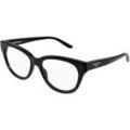 Lunettes sur Grenoble : Lunettes de soleil Balenciaga BB0441O Cadres Optiques, Noir/Transparent, 53 mm