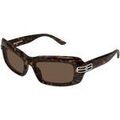 Lunettes sur Grenoble : Lunettes de soleil Balenciaga BB0432S Lunettes de soleil, Havana/Marron, 57 mm