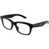 Lunettes de soleil Balenciaga BB0429O Cadres Optiques, Noir/Transparent, 54 mm