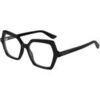 Lunettes de soleil McQ Alexander McQueen AM0537O Cadres Optiques, Noir/Transparent, 54 mm