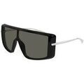 Lunettes de soleil McQ Alexander McQueen AM0524S Lunettes de soleil, Noir/Gris, 99 mm Grenoble