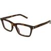 Lunettes de soleil Saint Laurent SL 842 Cadres Optiques, Havana/Transparent, 54 mm