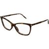 Lunettes de soleil Saint Laurent SL 834 Cadres Optiques, Havana/Transparent, 53 mm
